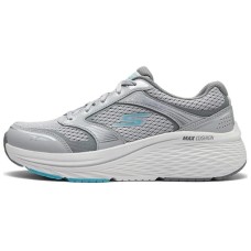Skechers Cushioning Anti-Slip And Wear-Resistant Low-Top Casual Running Shoes Women's Gray Blue Gray Blue, 38