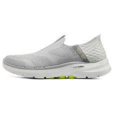 Skechers Hands Free Slip Ins Cushioning Slip Resistant Low Top Casual Shoes Men's Gray WW Width Серый, WW-Width, 41