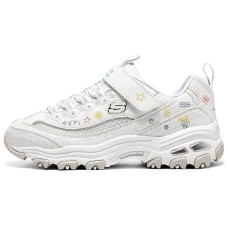 Skechers Slip-Resistant Cushioning Wear-Resistant Kids Lifestyle Shoes White Kids' 36