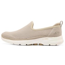 Skechers Go Walk 6 Breathable Low Top Casual Shoes Women's Natural Бежевый, 37.5