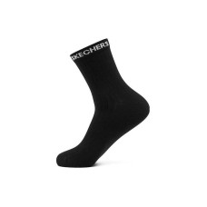 Skechers Unisex Mid-Calf Socks 1 Pack (Carbon Black), M
