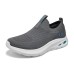 Skechers Breathable Low-Top Casual Shoes Men's Dark Gray Серый, 44