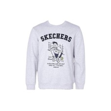 Skechers Sweatshirt Unisex Gray Серый, 2XL