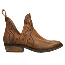 Corral Boots Studded Woven Pointed Toe Cowboy Booties Womens Size 6.5 M Casual B