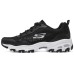 Skechers D'Lites 1.0 Low Dad Shoes Gs Black/White Women's 35