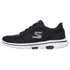 Skechers Go Walk Cushioning Lightweight Casual Sports Shoe Black Women's 35