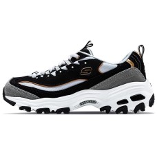 Skechers D'Lites Running Shoes Black/White Women's 35