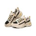 Skechers D'LITES 4.0 Cushioning Anti-Slip Wear-Resistant Breathability Low-Top Chunky Sneakers Men's Natural 39.5