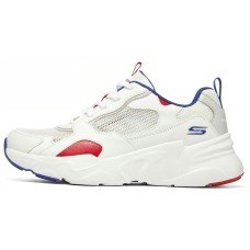 Skechers BOBS BAMINA Cushioning Anti-Slip And Wear-Resistant Mid-Top Casual Shoes Women's White Blue Red 37