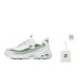 Skechers D'LITES 1.0 Anti-Slip Wear-Resistant Low-Top Chunky Sneakers Women's White Green White green, 35