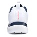 Skechers Lightweight Low-Top Casual Running Shoes Men's White Blue White blue, 40