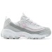 Skechers DLITES Breathable Support Low-Top Casual Running Shoes Women's Gray Pink light gray/pink, 36
