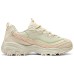 Skechers DLITES Chunky Sneakers Women's Low-Top Beige/Pink Бежево-розовый, 37