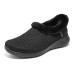 Skechers Slip Ins Anti-Slip Wear-Resistant Low-Top Casual Shoes Women's All Black Черный, 39