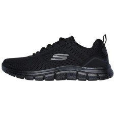 Skechers Skechers Track Anti-Slip Wear-Resistant Low-Top Casual Shoes Men's Black Черный, 41