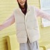 Skechers FW24 Vest Unisex Cream Beige White Cream Beige White, XL