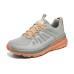 Skechers Switch Back Slip-Resistant Low-Top Trail Running Running Shoes Women's Gray Orange Gray Orange, 36