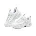 Skechers Cushioning Wear-Resistant Kids Lifestyle Shoes White Silver Teenagers Белый, 32