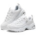Skechers D'Lites 1.0 Chunky Sneakers Women's Low-Top White Silver Белый, 38.5