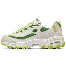 Skechers D'Lites 1.0 Chunky Sneakers 'Beige Green' Women's White green, 36.5