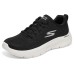 Skechers Go Walk Fle Cushioning Anti Slip And Wear Resistant Rebound Low Top Casual Shoes Women's Black White 37