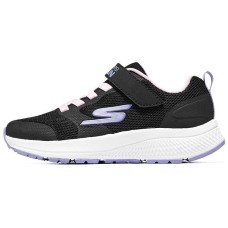 Skechers GIRLS Cushioning, Wear Resistant Low Top Kids' Running Shoes Black Purple Teenagers Черный, 31