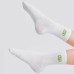 Skechers Mid Calf Socks Unisex 2 Pack 2 Pack (White+Carbon Black), S