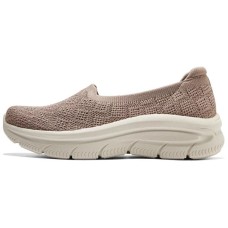 Skechers Go Walk Fle Cushioning Wear-Resistant Breathable Lightweight Rebound Low-Top Casual Shoes Women's Brown Коричневый, 38