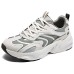 Skechers DLITES Anti-Slip Wear-Resistant Low-Top Chunky Sneakers Men's White Gray White gray, 44