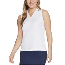 Women's GO DRI® SWIFT Sleeveless Polo Tank Top Белый, XS