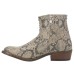 Dingo Clementine Snake Print Round Toe Studded Booties Womens Beige Casual Boots 8.5