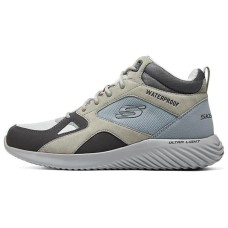 Skechers Cushioned Anti-Slip And Wear-Resistant Lightweight Mid-Top Casual Shoes Men's Gray 42