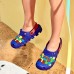 Skechers Anti-Slip Wear-Resistant Children's Sandals Blue Teenagers Blue/Multicolor, 27.5