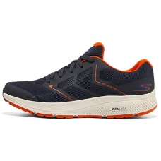 Skechers Go Run Consistent Running Shoes Men Low Top Marine Blue/Orange 43.5