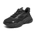 Skechers Cushioning Anti-Slip And Wear-Resistant Low-Top Chunky Sneakers Women's Black Черный, 36