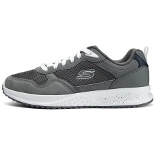 Skechers Breathable Low-Top Running Shoes Men's Gray Серый, 44