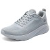 Skechers Shock Absorbing, Non Slip, Wear Resistant, Breathable And Lightweight Low Top Casual Shoes Men's Light Gray Серый, 42.5