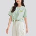 Skechers Drop Shoulder Sleeve T Shirt Women's Lily Green Lily Green, S