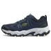Skechers Stamina Chenglan Anti-Slip Wear-Resistant Low-Top Outdoor Shoes Men's Blue Black Blue Black, 39.5