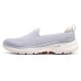 Skechers Go Walk 6 Slip In Fabulous View 'Light Grey Pink' Women's 38