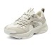 Skechers Durable Breathable Low-Top Casual Running Shoes Women's Beige Gray BEIGE GRAY, 35