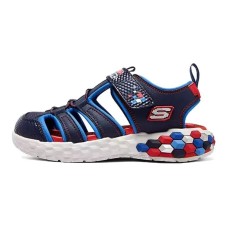 Skechers SKECHERS BOYS Anti-Slip Wear-Resistant Children's Sandals Blue Red Teenagers Красно-синий, 36