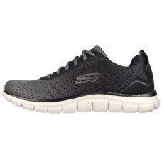 Skechers Skechers Track TRACK- RIPKENT Cushioning Anti-Slip And Wear-Resistant Low-Top Casual Shoes Men's Black White 42
