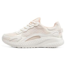 Skechers Bob's Squad Chaos Cushioning Anti-Slip And Wear-Resistant Low-Top Casual Shoes Women's White Light Pink 36.5