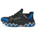 Kids Skechers Hands Free Slip-Ins Anti-Slip Wear-Resistant Kids Lifestyle Shoes Black Blue Black Blue, 32