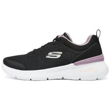 Skechers Breathable And Lightweight Low Top Casual Shoes Women's Black Pink Black/Pale Dogwood, 36