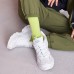 Skechers DLites White Green Women's 38.5