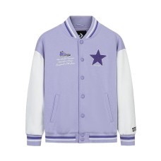 Converse Baseball Jacket Moonstone Purple Children Aged 3 7 Years Old Moonstone Purple, 5
