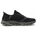 Skechers Cushioned Slip-Resistant Low-Top Casual Running Shoes Men's Black Gray Color Black/charcoal gray, 43