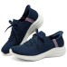 Skechers Sport Breathable Support Low-Top Casual Shoes Women's Navy Синий, 35